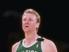 Larry Bird Career playoff stats: 23.8 PPG, 10.3 RPG, 6.5 APG<br /><br />Accolades: 3 NBA titles, 2 Finals MVPs, 3 reg. season MVPs
